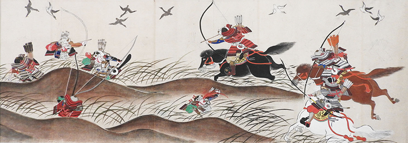 《後三年合戦絵詞模本》（部分）　江戸時代中期　本間美術館蔵