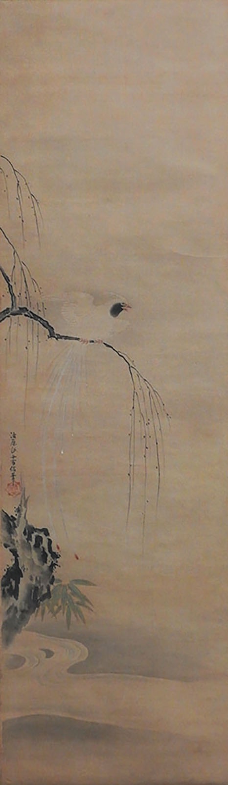 清原雪信《蔡女仙花鳥図》　江戸時代前期(17世紀)　保管