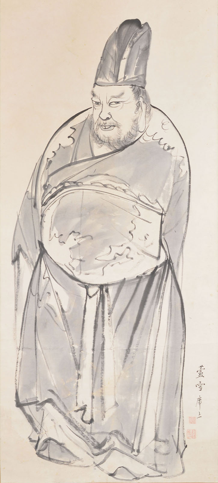 伝 長沢芦雪《関羽・仙人図》　江戸時代中期（18世紀）