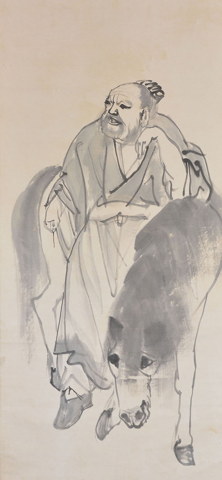 伝 長沢芦雪《関羽・仙人図》　江戸時代中期（18世紀）