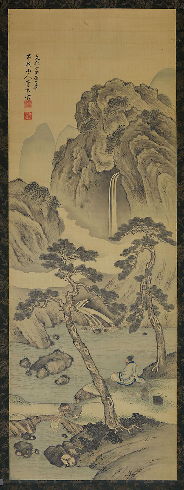 菅基  《山水図》文化14年（1817）