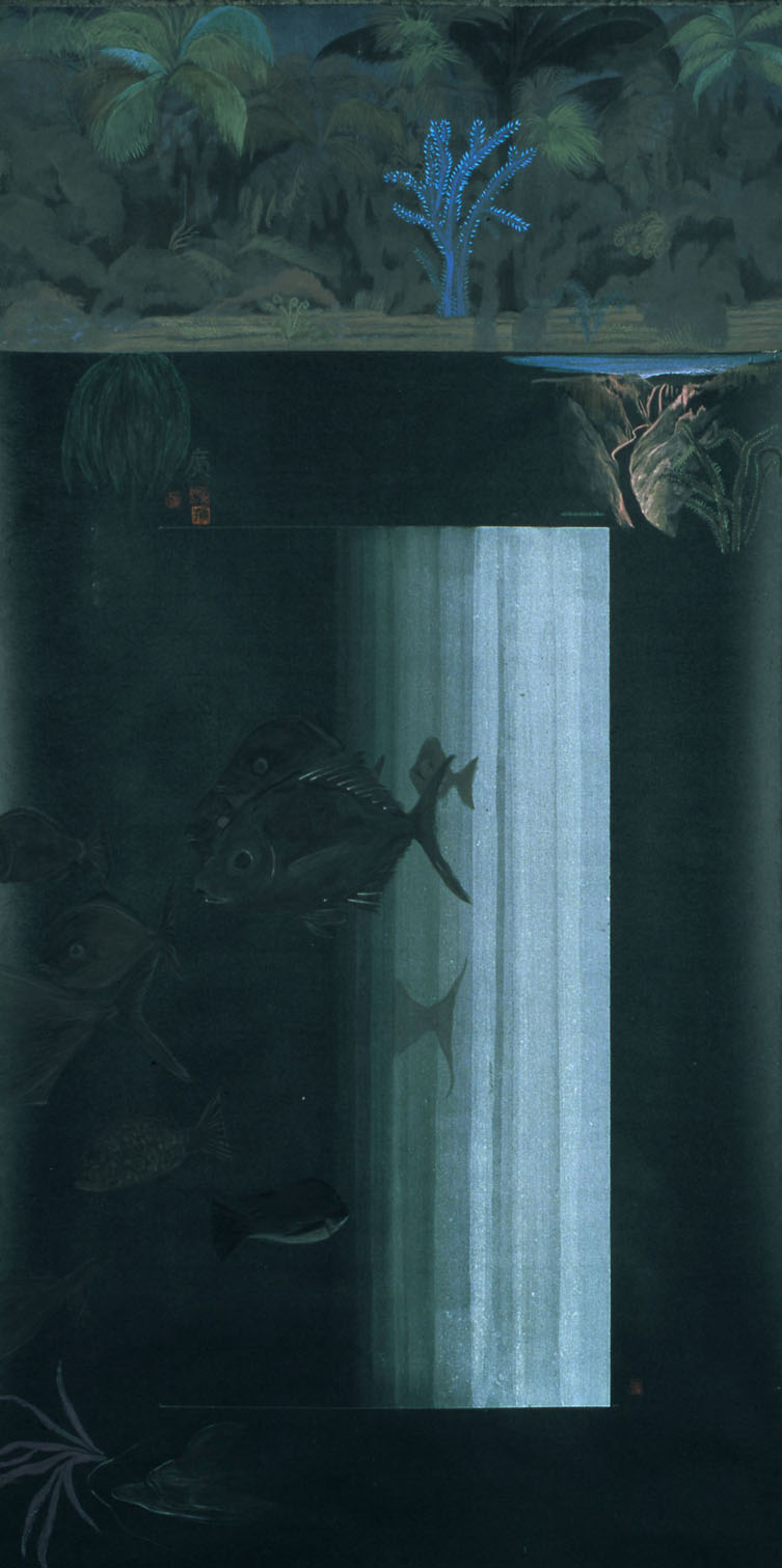 《夜の魚》　164.0×63.3㎝　1988年