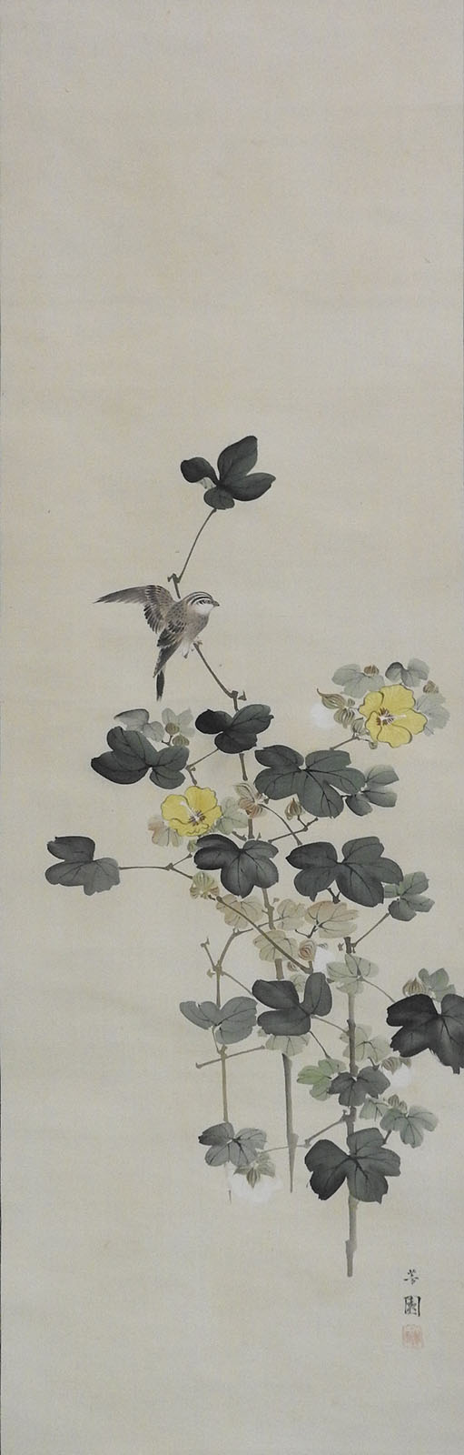 西山芳園《花鳥図》　江戸時代後期(19世紀)　個人蔵