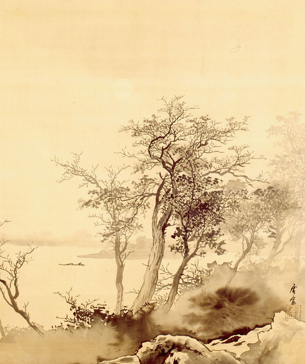 加藤雪窓《夕景図》　制作年不詳