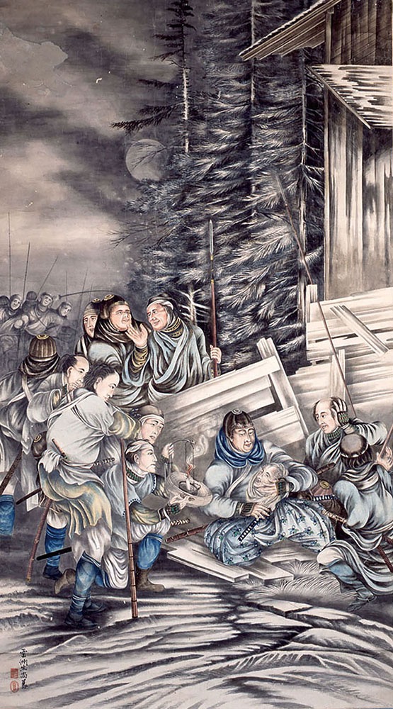 安田雷洲《赤穂義士報讐図》　江戸時代後期（19世紀）　酒田市指定文化財