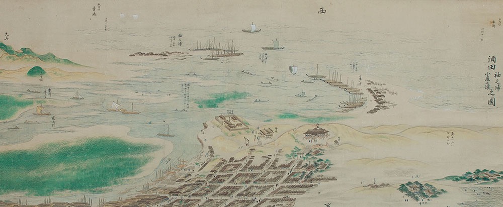 《酒田袖之浦・小屋之浜之図》 　江戸時代中期（18世紀）