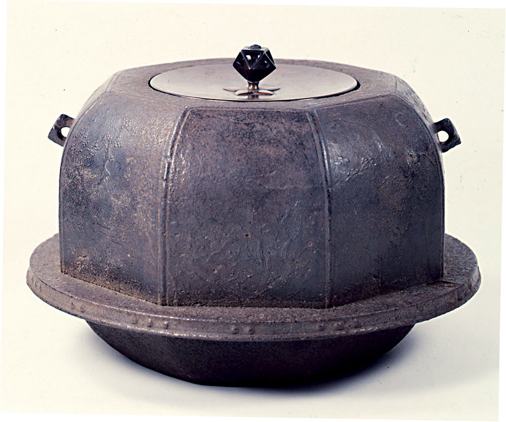 大西浄林 作　八景釜　江戸時代前期（17世紀）